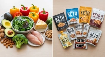 Whole foods versus processed keto snacks

